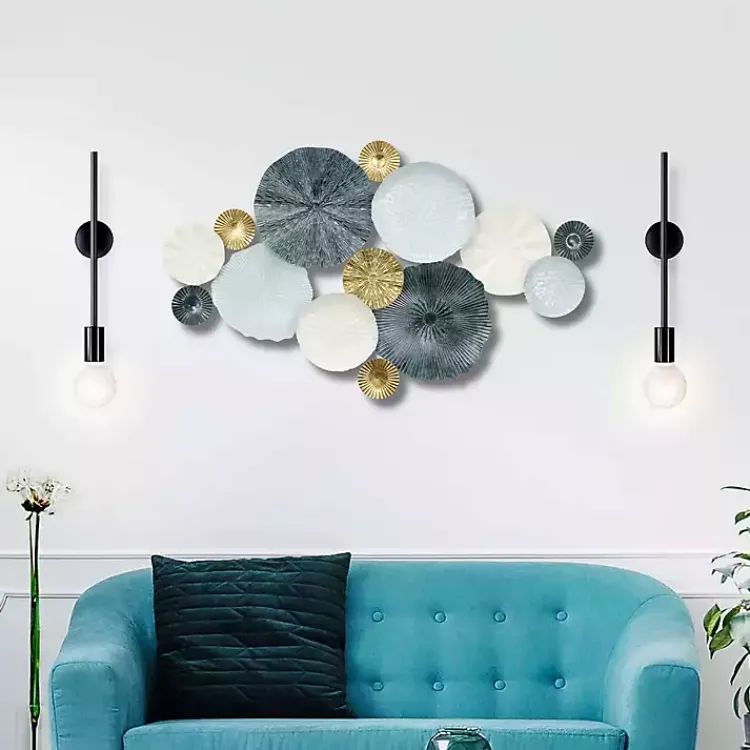 Kirklands Home Wall Plaques|Multicolor Round Panel Sasha Wall Plaque