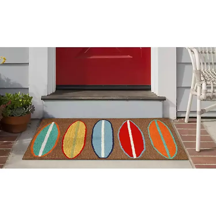 Kirklands Home Doormats|color Surfboard Outdoor Accent Rug, 30x20 Multi