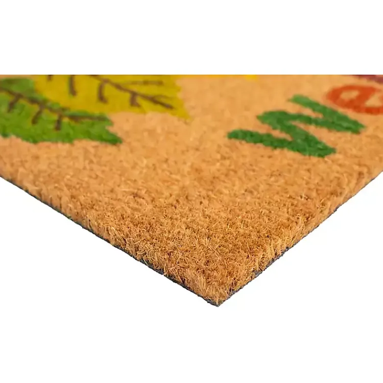 Multicolor Welcome Fall Leaves Doormat, 36x24 in. Fall