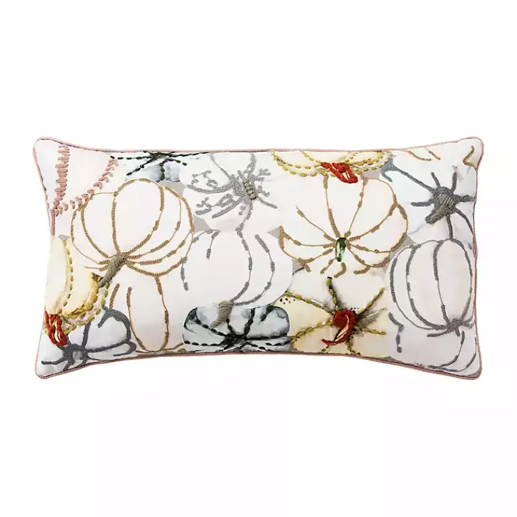 Online Multicolored Pumpkins Fall Color Throw Pillow Fall