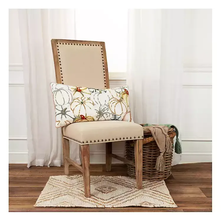 Online Multicolored Pumpkins Fall Color Throw Pillow Fall