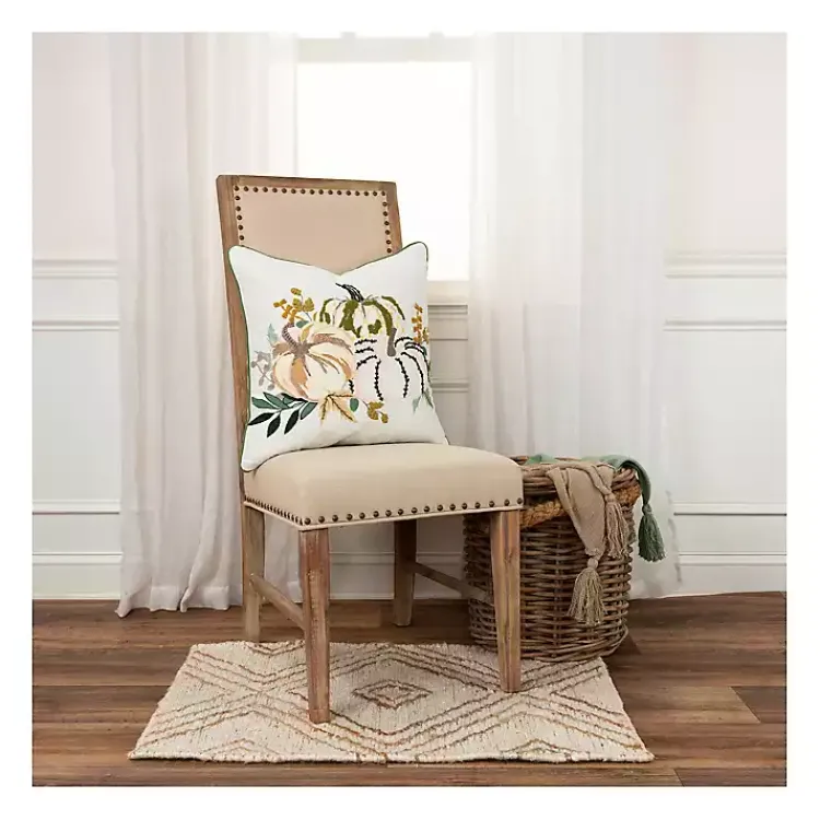 Discount colored Pumpkins Fall Color Throw Pillow Fall