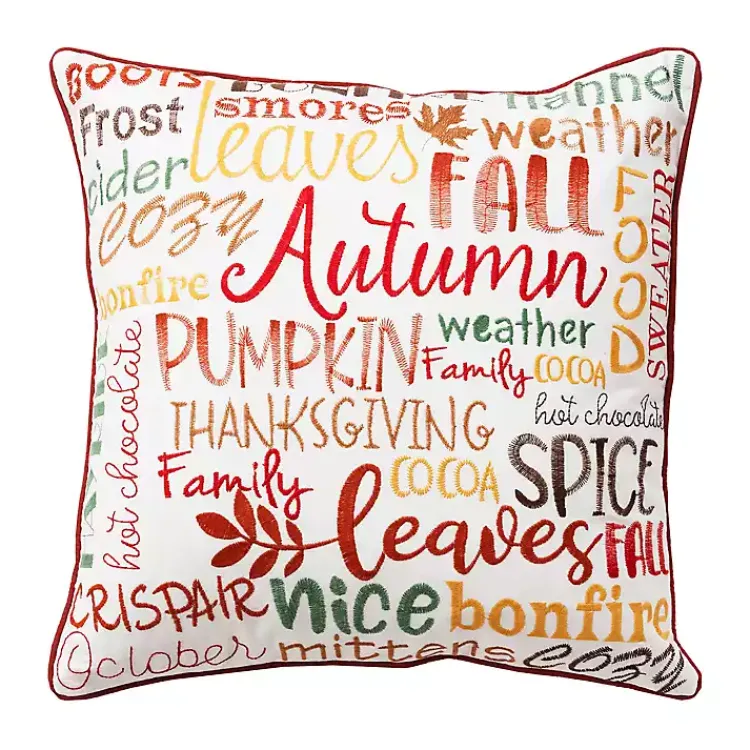 Outlet colored Sentiment Harvest Throw Pillow Fall