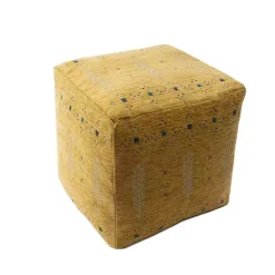 Outlet Mustard Bohemian Ultra-Soft Pouf Poufs & Floor Cushions