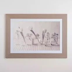 Kirklands Home Framed Art|Muted Springtime Blooms Framed Art Print Gray