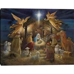 New Nativity Angels Christmas Canvas Art Print Christmas Art & Wall Decor
