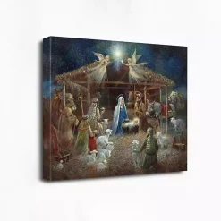 Nativity at Twilight Canvas Art Print Christmas Art & Wall Decor