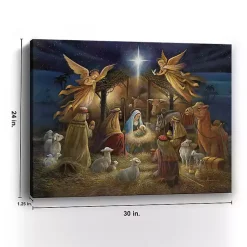 New Nativity Scene Giclee Canvas Art Print Christmas Art & Wall Decor