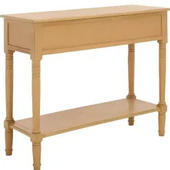 Kirklands Home Console Tables|Natural 2- Drawer Samantha Console Table Tan