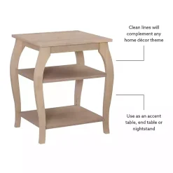 Kirklands Home Accent & End Tables|Natural Prismatic Wood Accent Table Brown