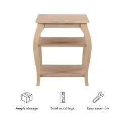 Kirklands Home Accent & End Tables|Natural Prismatic Wood Accent Table Brown