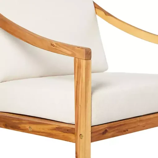 Kirklands Home Outdoor Seating|Natural Acacia Wood Outdoor Club Chair