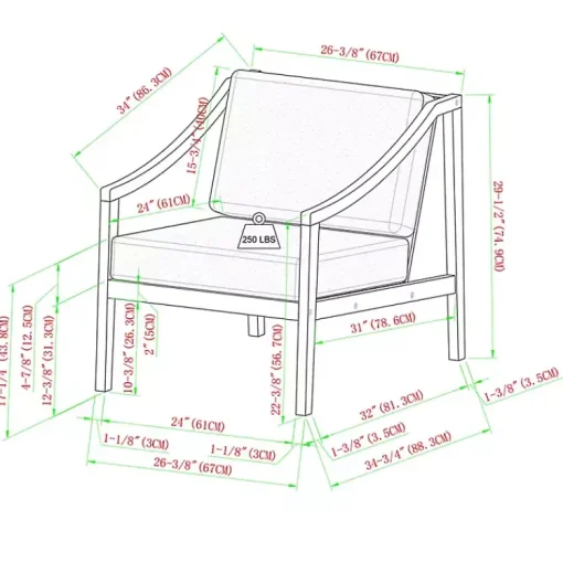 Kirklands Home Outdoor Seating|Natural Acacia Wood Outdoor Club Chair