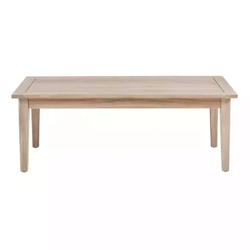 Kirklands Home Outdoor Tables|Natural Acacia Wood Slatted Outdoor Coffee Table Tan