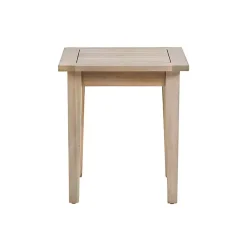 Kirklands Home Outdoor Tables|Natural Acacia Wood Slatted Outdoor Side Table Tan