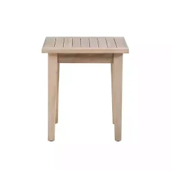 Kirklands Home Outdoor Tables|Natural Acacia Wood Slatted Outdoor Side Table Tan