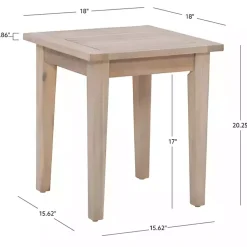 Kirklands Home Outdoor Tables|Natural Acacia Wood Slatted Outdoor Side Table Tan