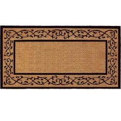 Kirklands Home Doormats|Natural and Black Abby Doormat, 72x36 in.