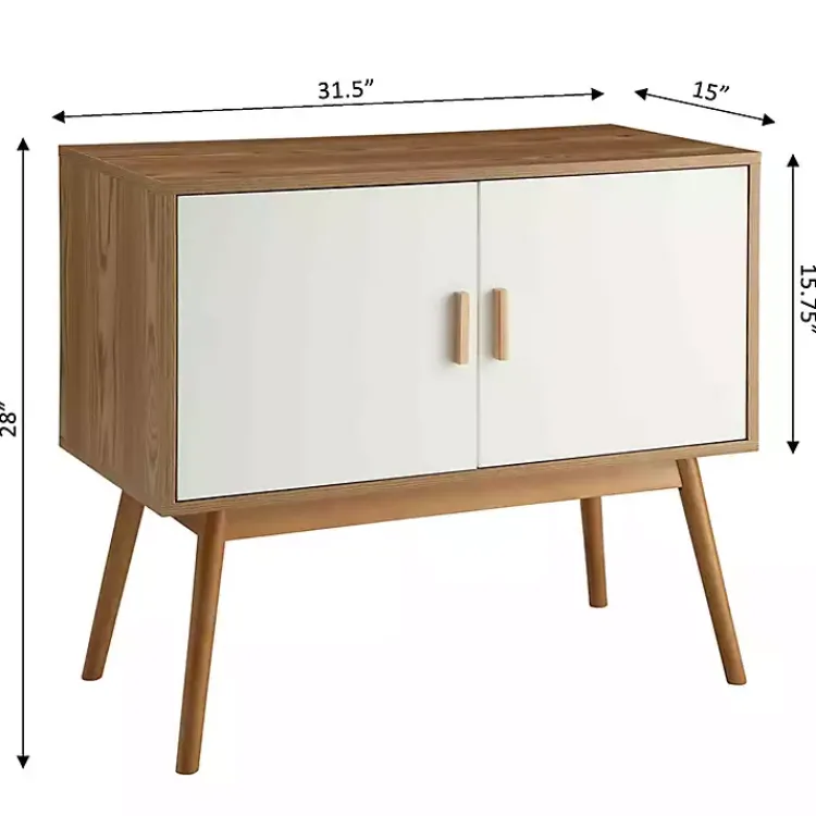 Kirklands Home Cabinets & Sideboards|Natural and White Reversible Doors Cabinet