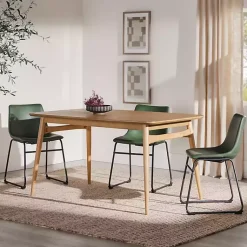 Kirklands Home Dining Tables|Natural Ash Wood Mid-Century Modern Dining Table Tan
