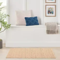 Kirklands Home Area Rugs|Natural Bleached Jute Area Rug, 3x5 Tan