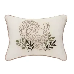 Online Natural Botanical Turkey Lumbar Pillow Fall