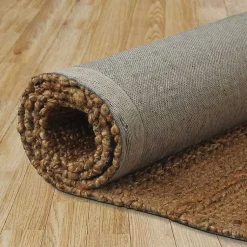 Kirklands Home Area Rugs|Natural Braided Jute Area Rug, 5x7 Brown