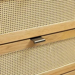 Kirklands Home Dressers & Chests|Natural Cane Jewelry Armoire Tan