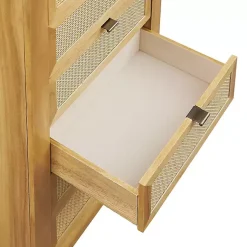 Kirklands Home Dressers & Chests|Natural Cane Jewelry Armoire Tan