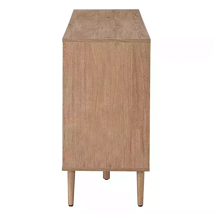 Kirklands Home Cabinets & Sideboards|Natural Cane Wood Arched Sideboard Cabinet