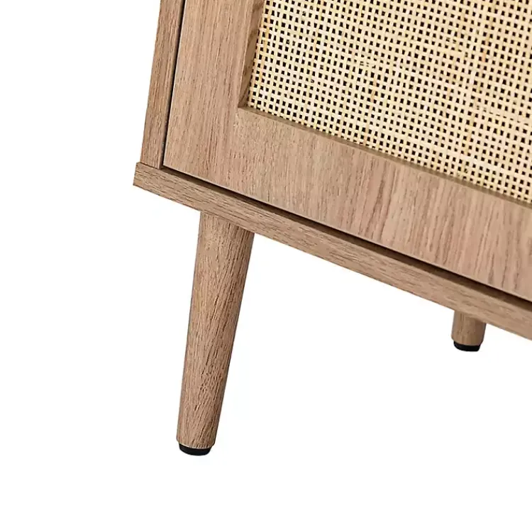 Kirklands Home Cabinets & Sideboards|Natural Cane Wood Arched Sideboard Cabinet