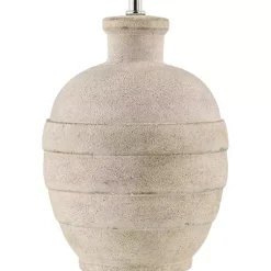 Kirklands Home Table Lamps|Natural Ceramic 2-pc. Lamps with Seagrass Shades Tan