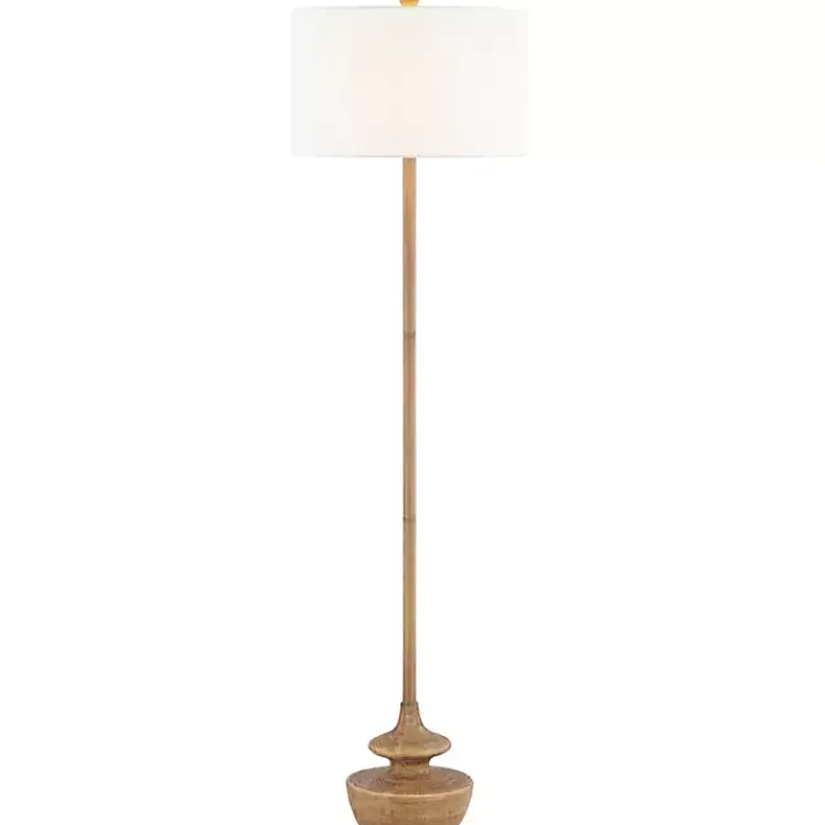 Kirklands Home Floor Lamps|Natural Contemporary Floor Lamp White