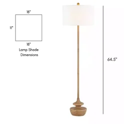 Kirklands Home Floor Lamps|Natural Contemporary Floor Lamp White