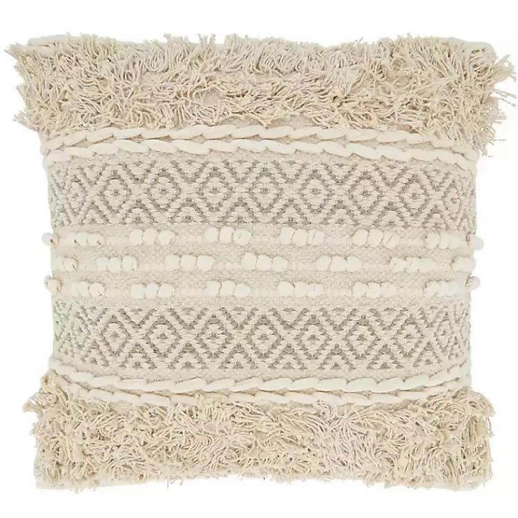 Online Natural Corded Moroccan Cotton Pillow Pillows