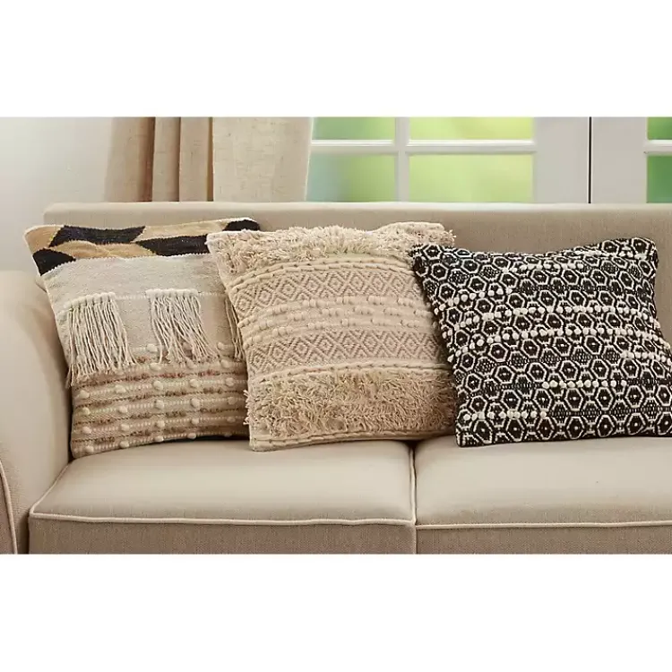 Online Natural Corded Moroccan Cotton Pillow Pillows