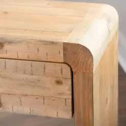 Kirklands Home Console Tables|Natural Curved Edge Console Table Tan