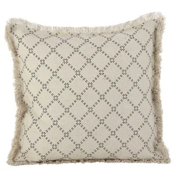 Hot Natural Diamond Pillow with Fringed Edges Pillows