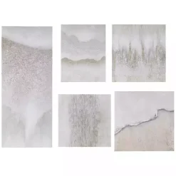 Kirklands Home Canvas Art|Natural Essence Canvas Art Prints, Set of 5 Gray