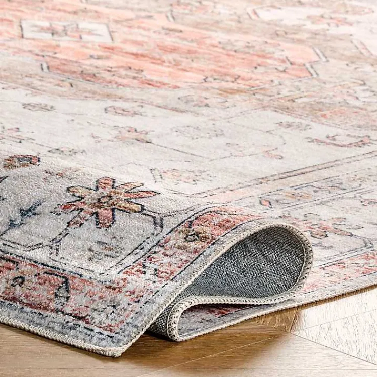 Kirklands Home Area Rugs|Natural Faded Vintage Washable Area Rug, 4x6