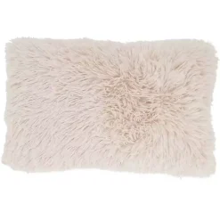 Hot Natural Faux Fur Lumbar Pillow Pillows