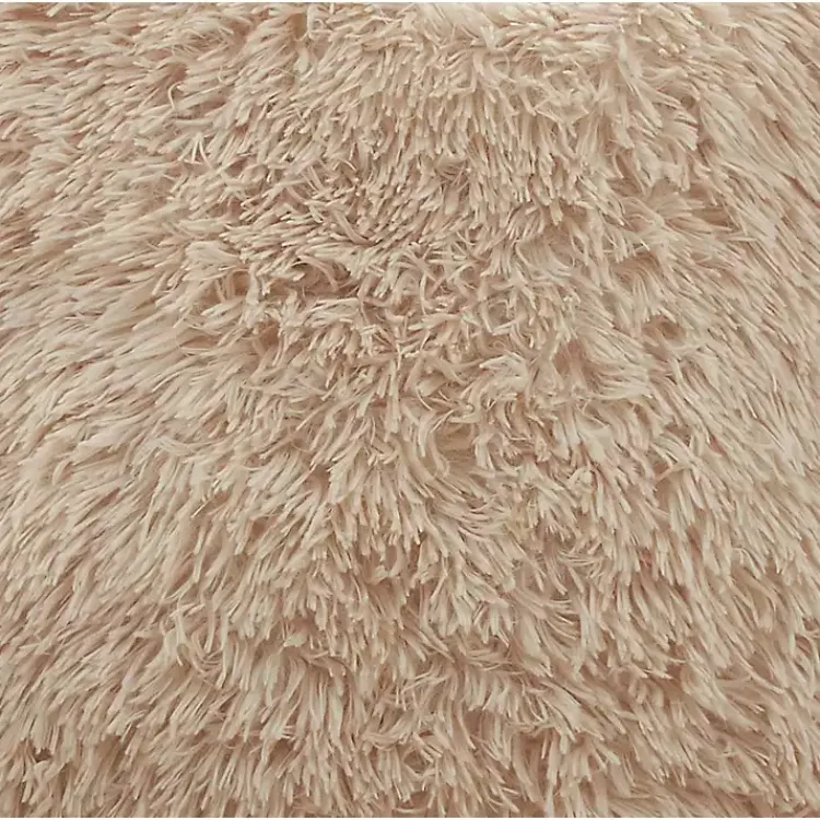 Hot Natural Faux Fur Lumbar Pillow Pillows