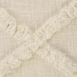 Sale Natural Fringe Diamond Pillow, 26 in. Pillows