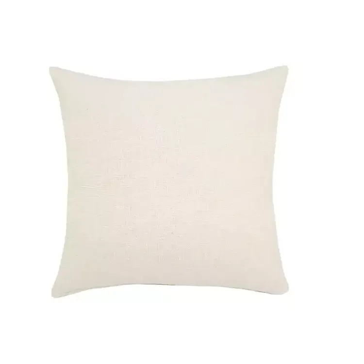 Sale Natural Fringe Diamond Pillow, 26 in. Pillows