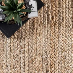 Kirklands Home Area Rugs|Natural Hand Woven Rigo Jute Area Rug, 12x18 Tan