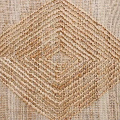 Kirklands Home Area Rugs|Natural Jute Diamond Modern Woven Area Rug, 5x8 Brown