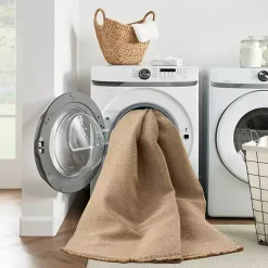 Kirklands Home Area Rugs|Natural Jute Solid Woven Area Rug, 7x9 Tan