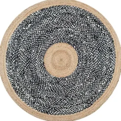 Kirklands Home Area Rugs|Natural Lesha Round Rug, 8 ft.