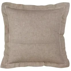 Sale Natural Linen Down Hemstitched Pillow, 18 in. Pillows