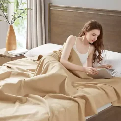 Sale Natural Liquid Cotton Twin Blanket Blankets & Throws